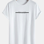 Brilliant Print Cotton Arc Hem T-Shirt