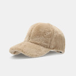 Faux Rabbit Fur Plush Warm Baseball Cap
