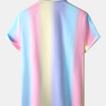 Ombre Print Cuban Shirt & Swim Shorts