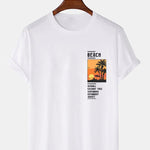 Palm Tree Beach Landscape Print T-Shirt & Swim Shorts