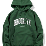 Brooklyn Letter Print Hoodie