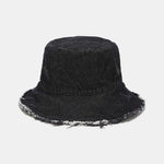 Vintage Distressed Denim Frayed Bucket Hat