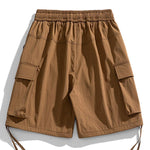 Drawstring Hem Cargo Shorts