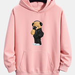 Fashion Bear Taking Photo Print Relax Fit Hoodie