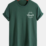 Regular Fit Cool Aunts Club Print Cotton T-Shirt