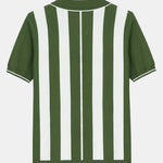 Striped Zip Sweater Polo