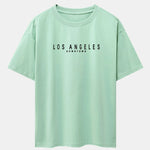 Los Angeles Print Drop Shoulder Oversize T-Shirt