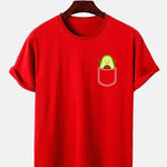 Pocket Avocado Print T-Shirt