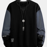 Color Block Crew Neck Sweatshirt