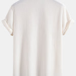 Waffle Button Up Shirt & Straight Leg Linen Pants