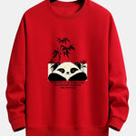 Bamboo Panda Print Relax Fit Sweatshirt