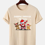 Slogan Santa Print T-Shirt