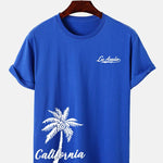 California Palm Tree Print T-Shirt
