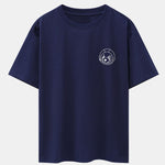 Planet Astronaut Print Drop Shoulder Oversize T-Shirt