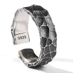 Men's Vintage Hammer Pattern Distressed S925 Ring