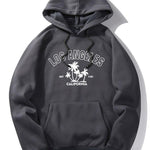 Los Angeles Palm Tree Print Hoodie