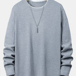 Long Sleeve 2 In 1 Waffle T-Shirt
