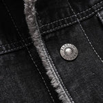 Teddy Lined Washed Denim Jacket