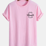 Regular Fit Cool Aunts Club Print Cotton T-Shirt