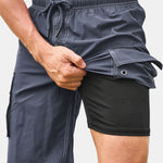 2-in-1 Outdoor Beach Swimming Shorts