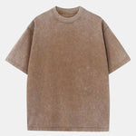 Washed Distressed Drop Shoulder T-Shirt