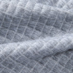 Long Sleeve Waffle Hooded Arc Hem T-Shirt