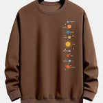 Planet Print Relax Fit Sweatshirt
