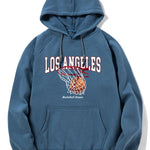 Los Angeles Basketball Print Hoodie