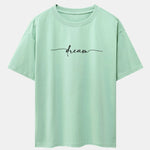 Dream Letters Print Heavy Weight Oversize T-Shirt