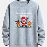 Slogan Santa Print Relax Fit Sweatshirt