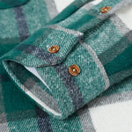Double Pockets Flannel Plaid Overshirt