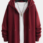 Basic Relax Fit Zip Hoodie