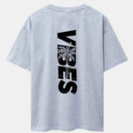 Palm Tree Vibes Slogan Back Print Drop Shoulder Oversize T-Shirt