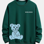 Worldwide Bear Print Relax Fit Sweatshirt
