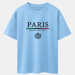 Paris Slogan Print Drop Shoulder Oversize T-Shirt