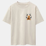 Smiley Bear Back Print Heavy Weight Oversize T-Shirt