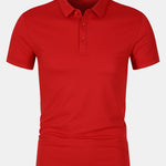 Solid Mesh Polo Shirt
