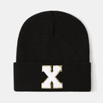 1pc Letter A-Z Warm Knit Beanie Hat