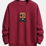 Cardboard Boy Print Relax Fit Sweatshirt