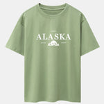 Alaska Slogan Print Drop Shoulder Oversize T-Shirt