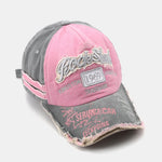 1969 Retro Washed Distressed Letter Embroidered Hole Baseball Cap