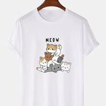Cute Cat Print T-Shirt
