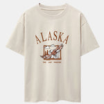Alaskan Eagle Print Heavy Weight Oversize T-Shirt