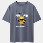 PEW PEW MADAFAKAS Chicken Print Drop Shoulder Oversize T-Shirt