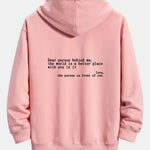 Slogan Print Relax Fit Hoodie