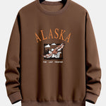 Alaska Bald Eagle Print Relax Fit Sweatshirt