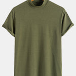 Short Sleeve Mock Neck T-Shirt