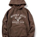 Billiver Hills Tennis Print Hoodie