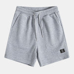 3 Pieces Waffle Drawstring Shorts