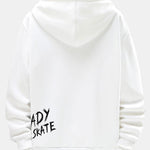 Smiley Graffiti Print Hoodie